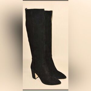 Sam Edelman woman’s Hai knee high black suede boots Size: 8M